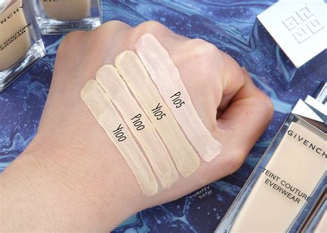 givenchy teint couture foyndation swatches|givenchy teint couture everwear.